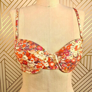 L*Space Floral Print Underwire Bikini‎ Swim Top